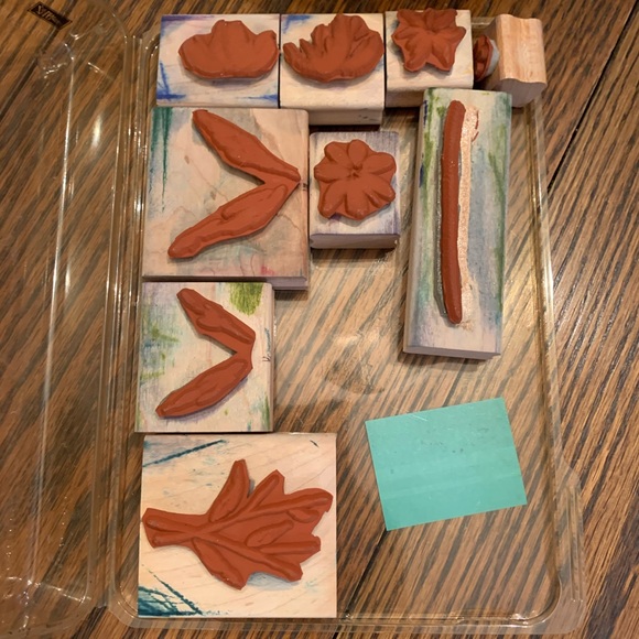 Watercolor Garden II rubber stamp set - Picture 2 of 4